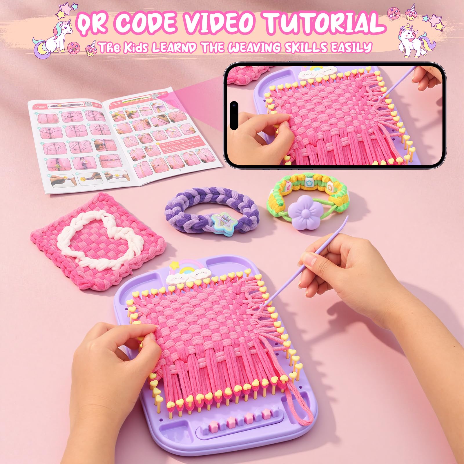 Fanfantoey beginner-friendly instructions help kids create bracelets