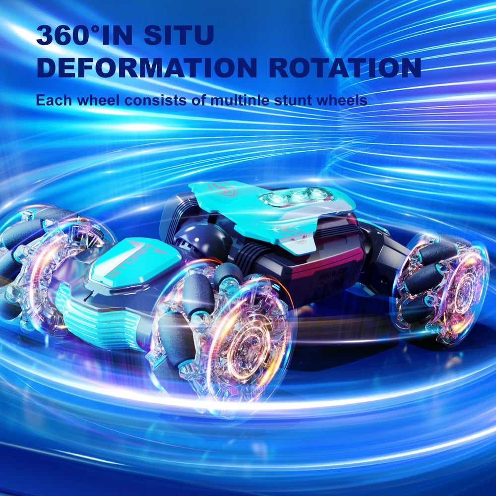 Fanfantoey RC car with LED lights enhances night play and visual effects.