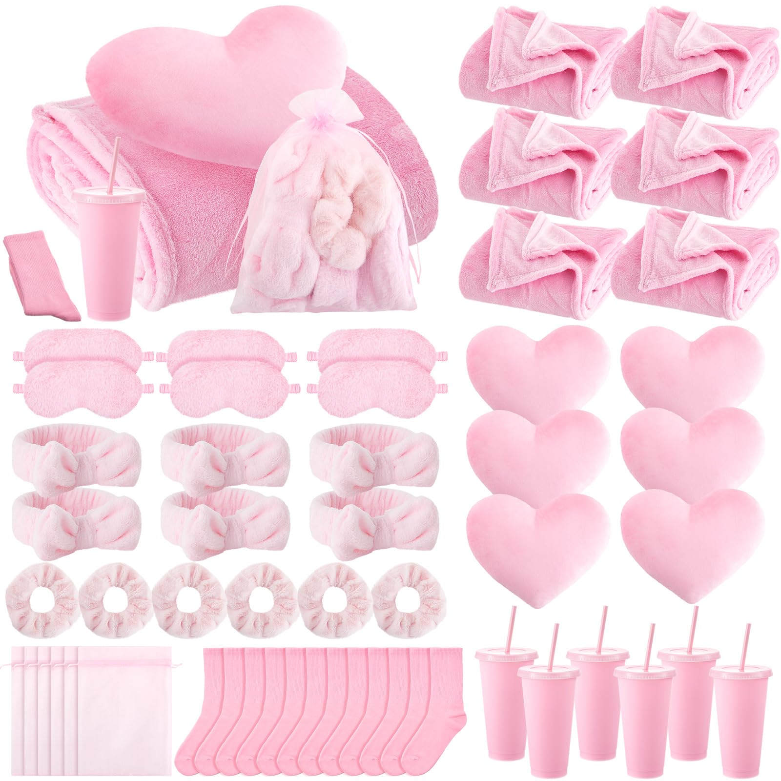 Fanfanwin pink sleepover blankets provide cozy warmth for guests.