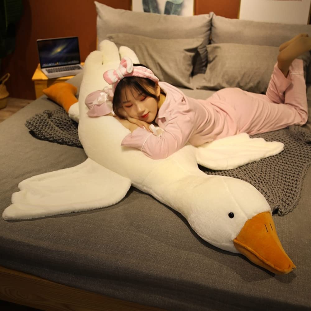 FANGYU goose plush as living room decor adds whimsy and comfort.