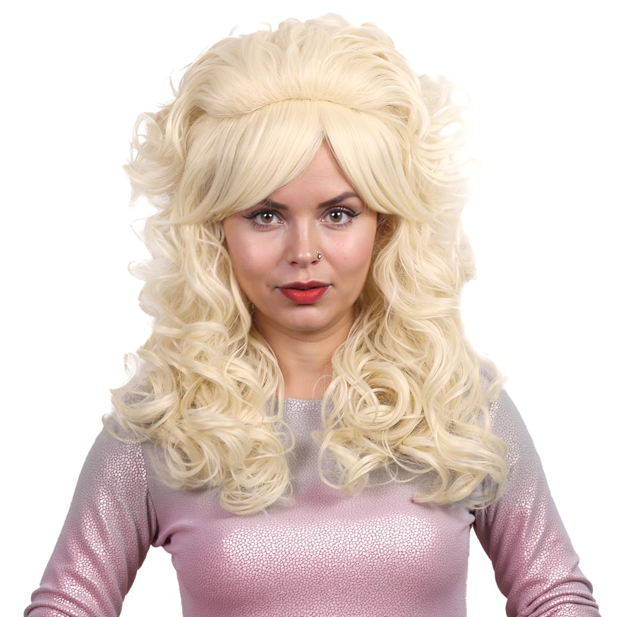 FantaLook blonde wig ideal for Halloween parties and themed gatherings.