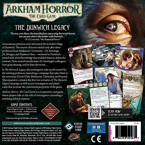 FFG Dunwich Legacy new investigators image highlights fresh tactical options for cooperative play.