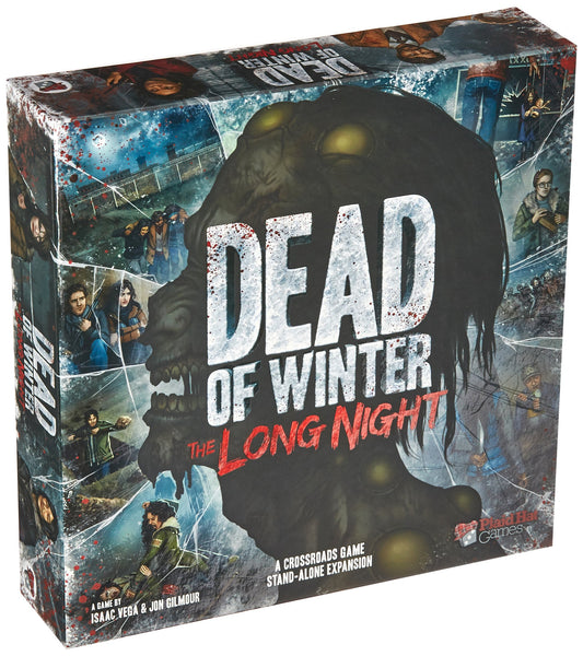 Fantasy Flight Games Dead of Winter Long Night: Raxxon location sparks tense experiments and threats.