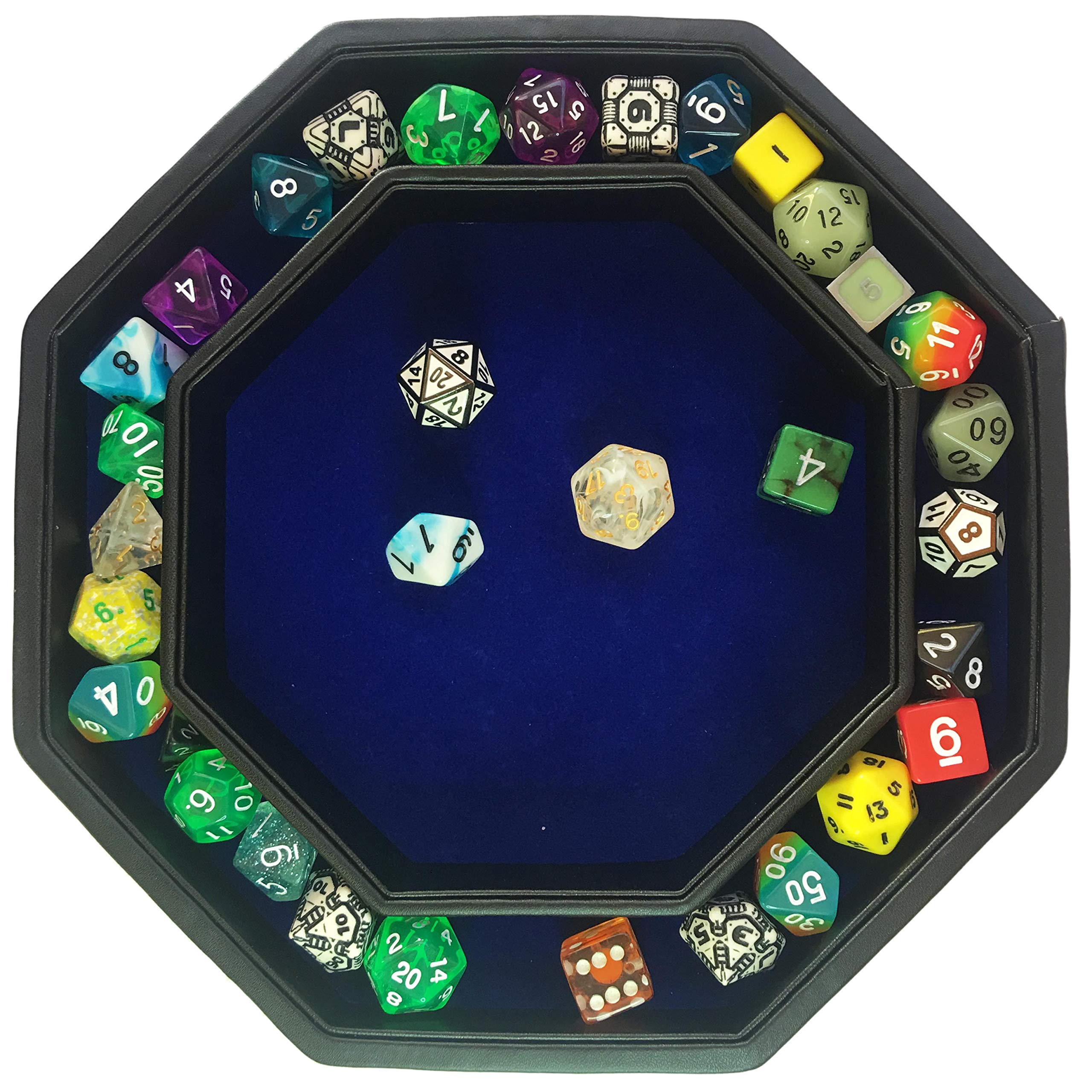 Fantasydice padding reduces dice rattling and protects surfaces.