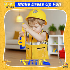 Fantspati tool belt helps organize pretend tools during imaginative construction.