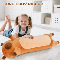 Fanunny Capybara Plush in living room setup enhances cozy decor and companionship