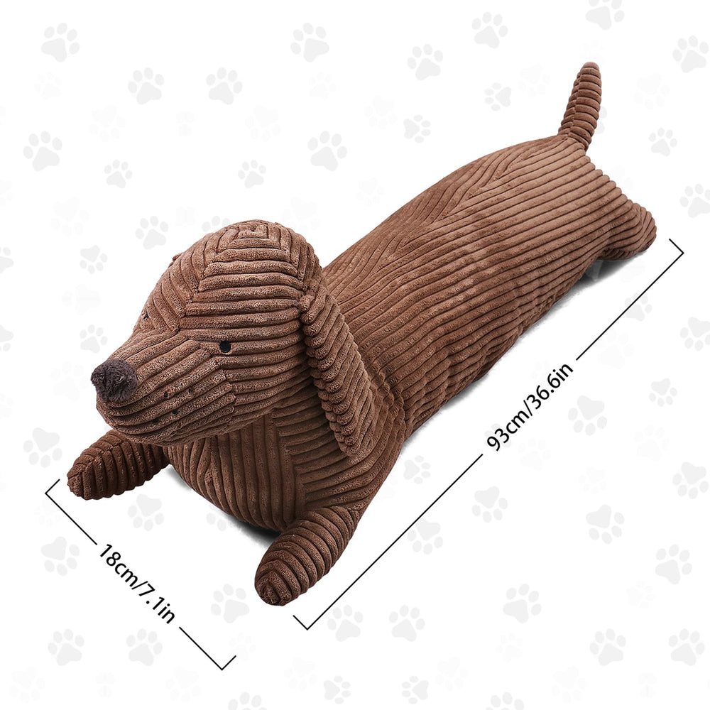 Fanunny dachshund plush toy adds kawaii decor to bedrooms.