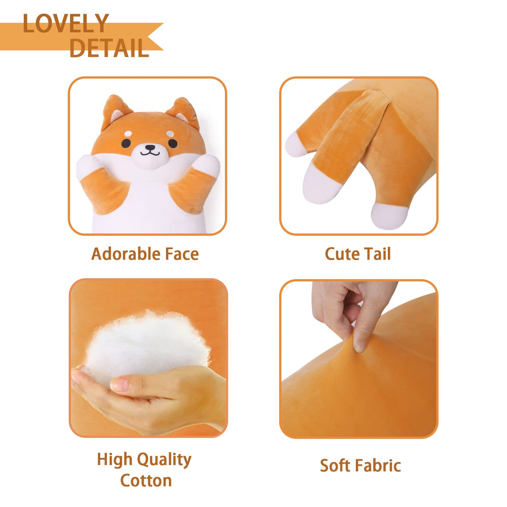 Fanunny Shiba Inu plush inside a gift box, ready to gift.