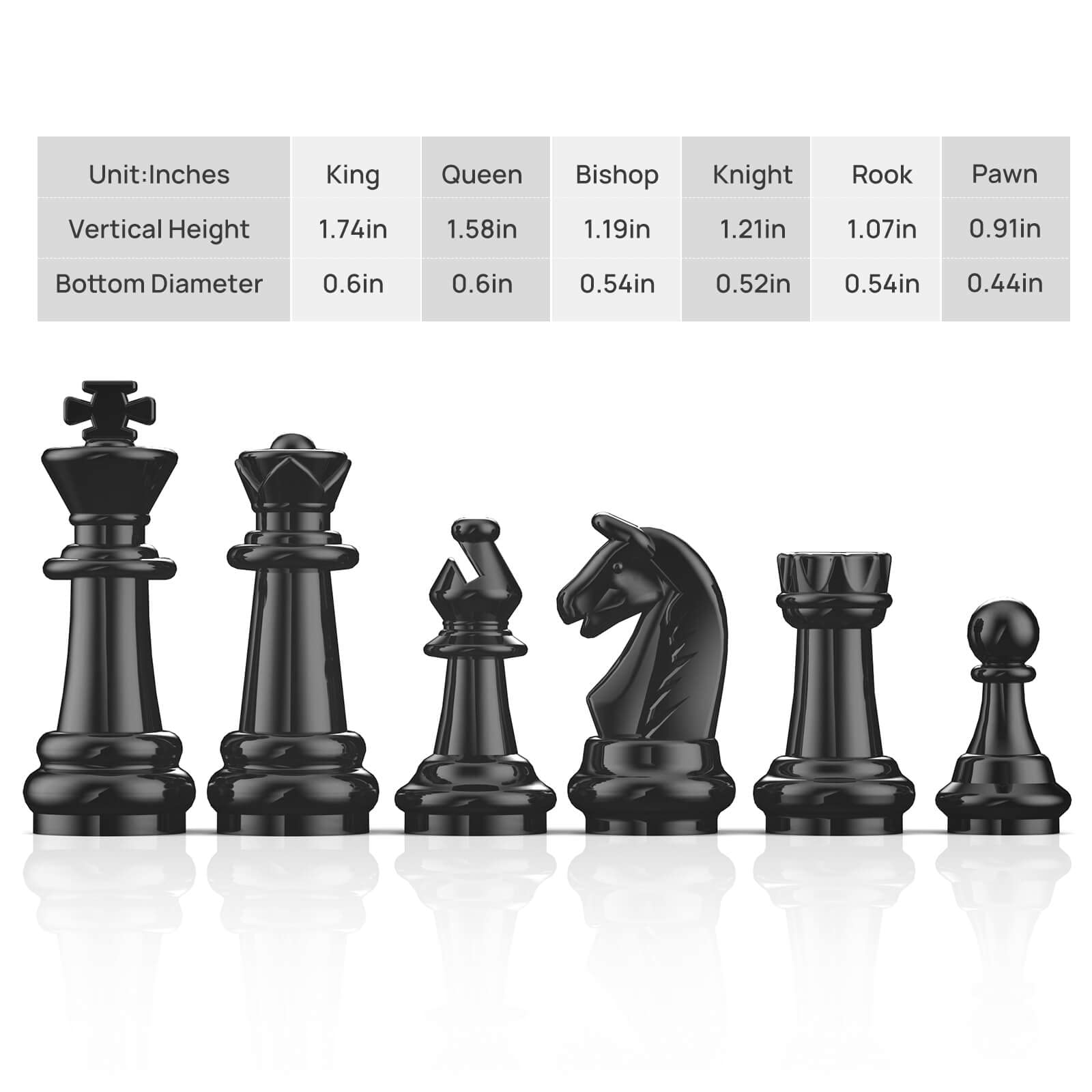 FanVince travel chess set compact design fits bags for trips.