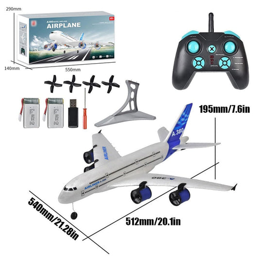FANXMF RC plane twin-motor design for smoother flights.