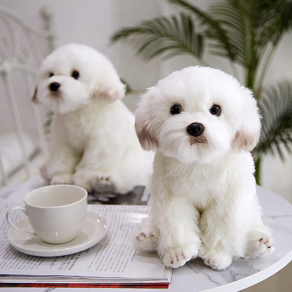 FAONIE Maltese stuffed animal offers gentle companionship for all ages.