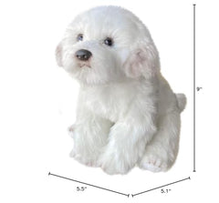 FAONIE Maltese stuffed animal gift-ready packaging inspires delightful gifting.