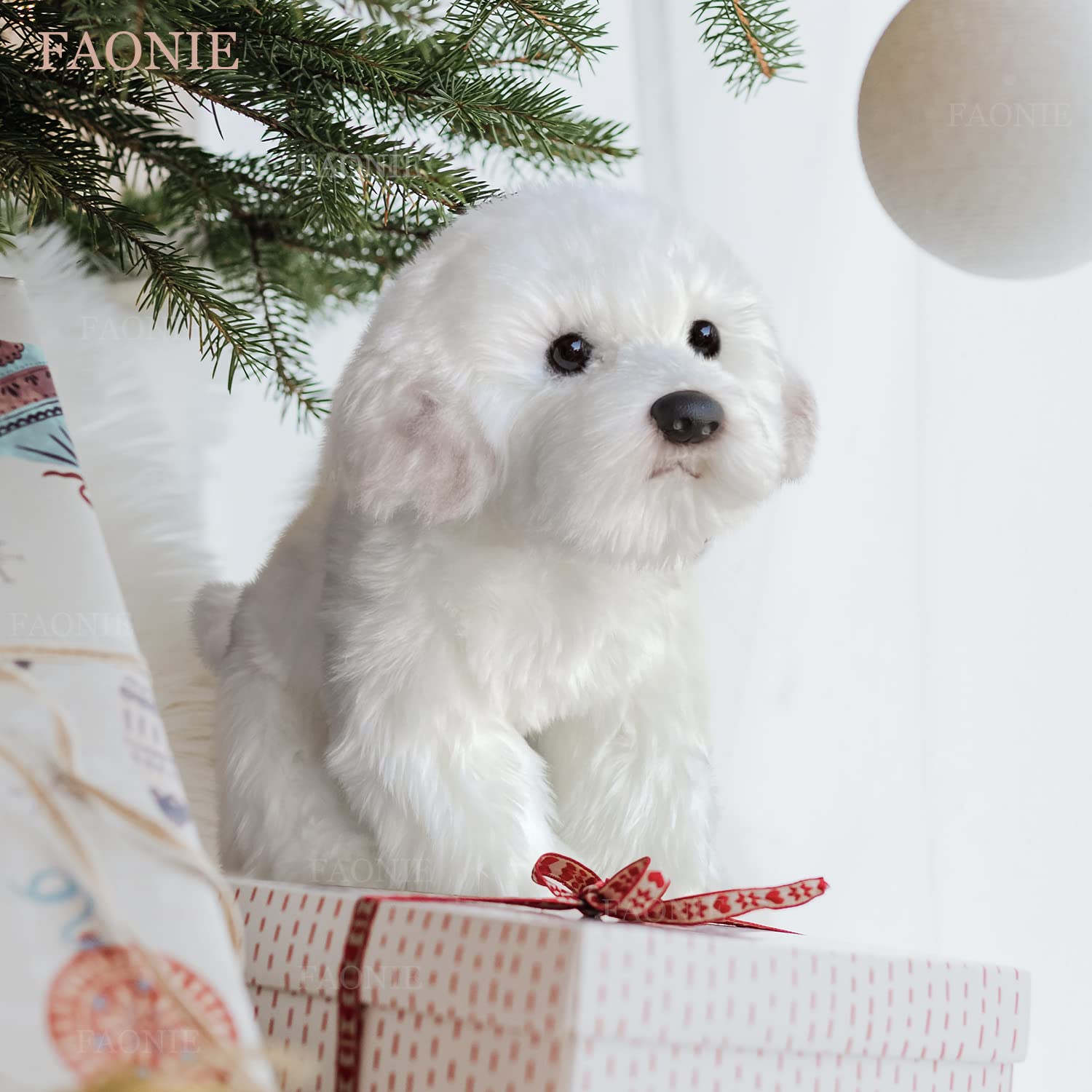 FAONIE Maltese stuffed animal guides cleaning and care for busy homes.