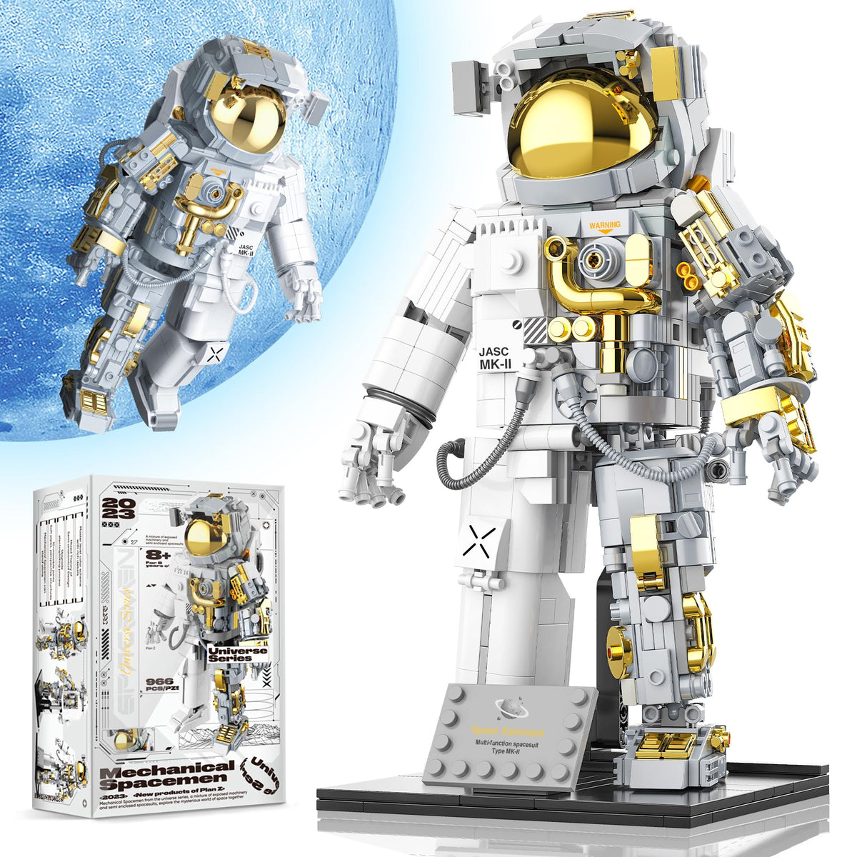 FarBlocked space-astronaut-base-assembly: sleek display piece for your desk