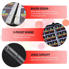 FARICHE Storm binder 50 removable sleeves for flexible organization.