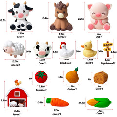 Farm Animal Cake Toppers: chicken topper creates playful farm scene on dessert.