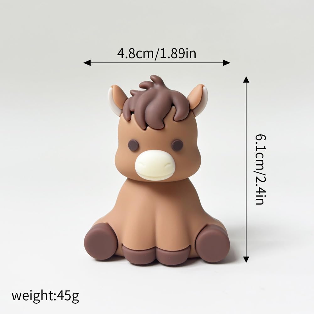 Farm Animal Cake Toppers: pig topper adds friendly farm character to celebration cake.