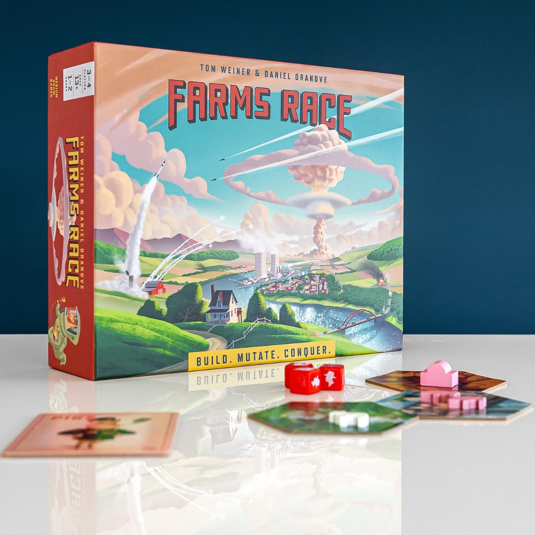 Farms Race game-night box demonstrates a complete, replayable experience.