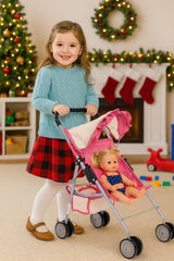 18-inch doll fit option on fash n kolor stroller