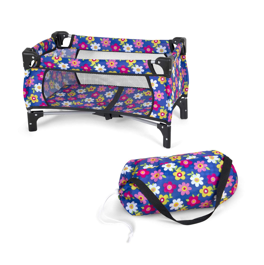 Fash N Kolor baby doll crib set pink bassinet enhances pretend play with cozy nap setup