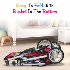 Fash N Kolor stroller wheels glide smoothly on any surface.