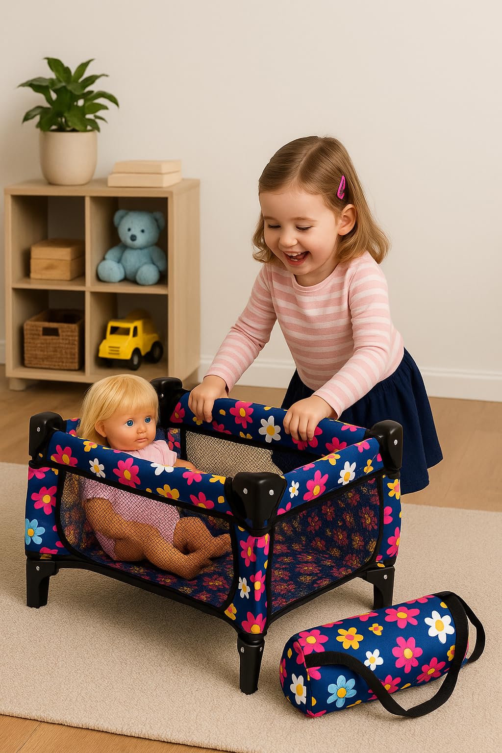 Fash N Kolor doll accessories carrier bag for tidy storage