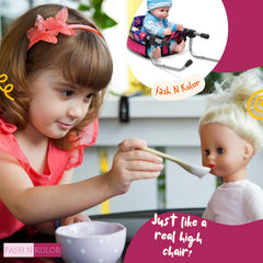 Fash N Kolor doll feeding sit supports nurturing play during pretend meals