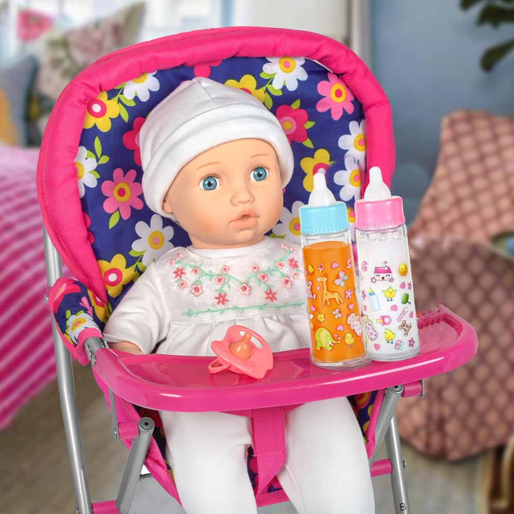 Fash N Kolor portable doll high chair ideal for on-the-go pretend play.