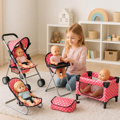 Fash N Kolor pack n play crib for cozy doll naptimes and travel-ready play