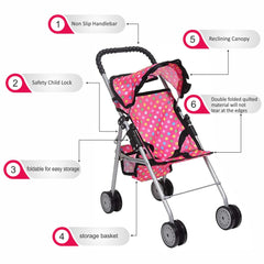 sturdy fash n kolor doll stroller frame built for daily use and safety