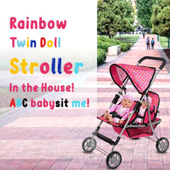 Fash n Kolor doll stroller hood converts for versatile play.