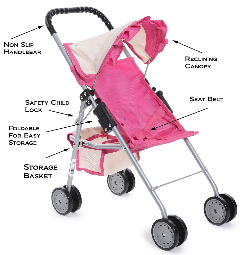 Removable seat on fash n kolor doll stroller easy cleaning