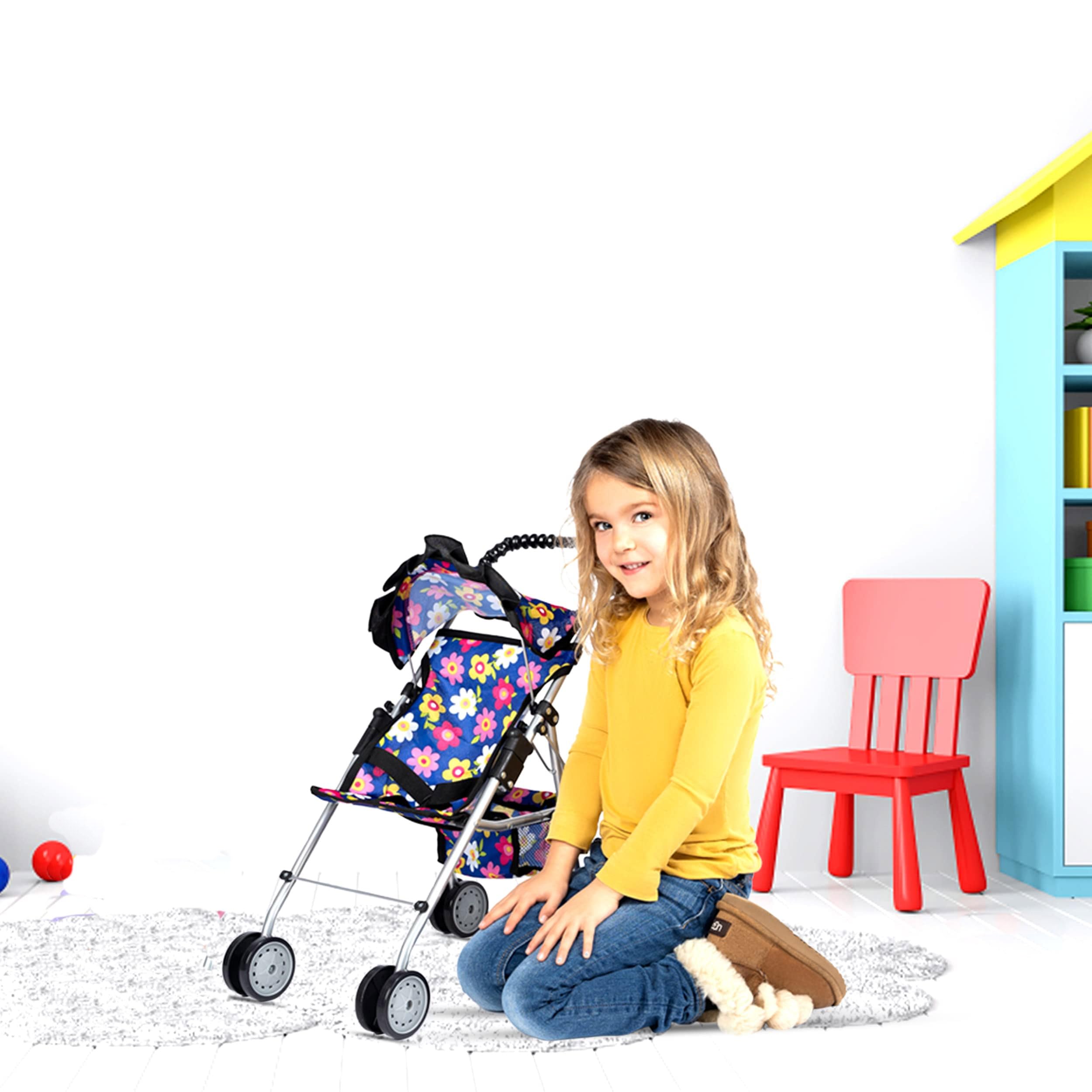 Fash N Kolor fits up to 18-inch dolls.