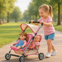 Fash n kolor foldable doll stroller for easy storage after playtime