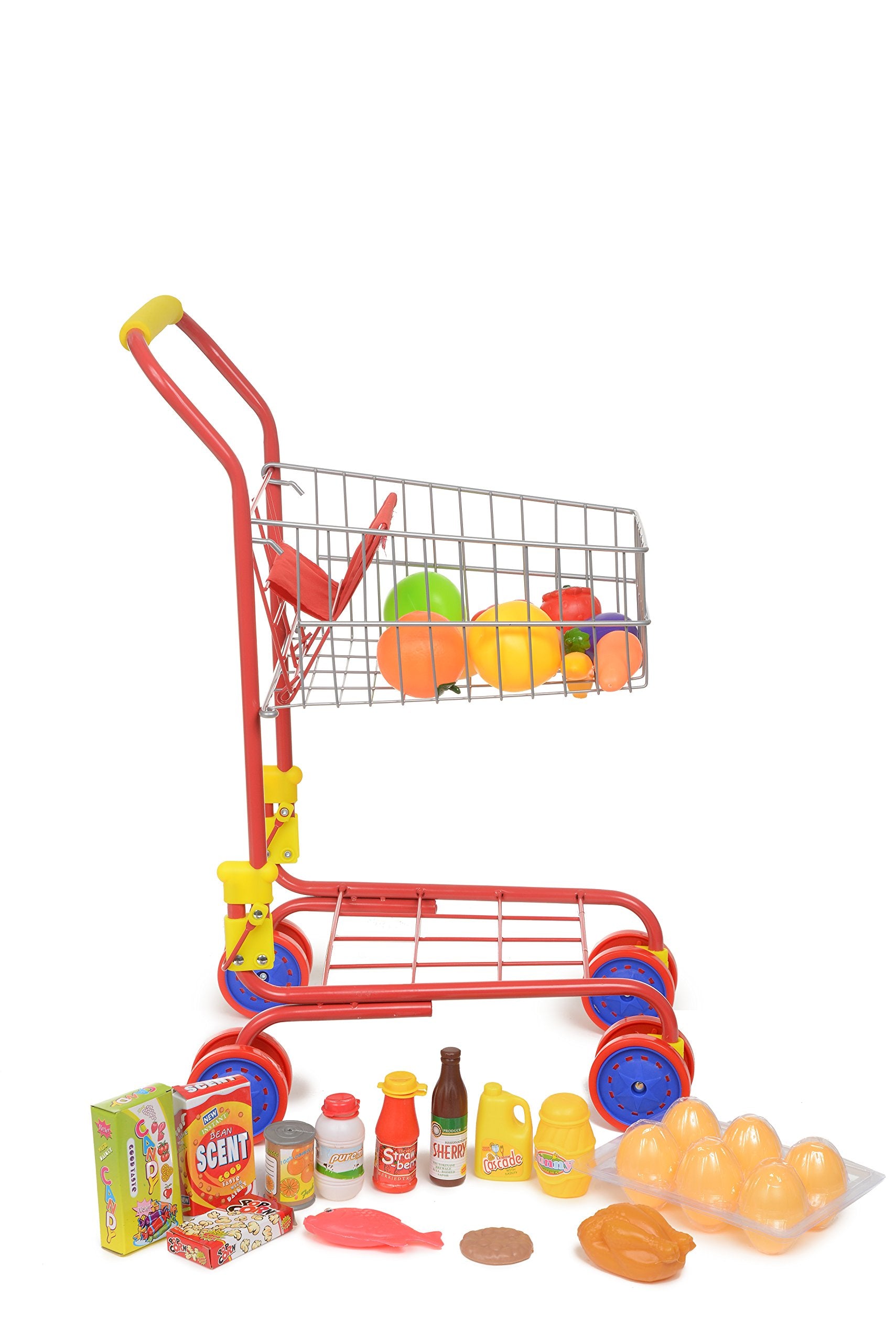 Fash N Kolor mini cart with doll seat floral design for toddlers