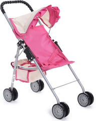 Fash N Kolor My First Doll Stroller pink basket for portable pretend play