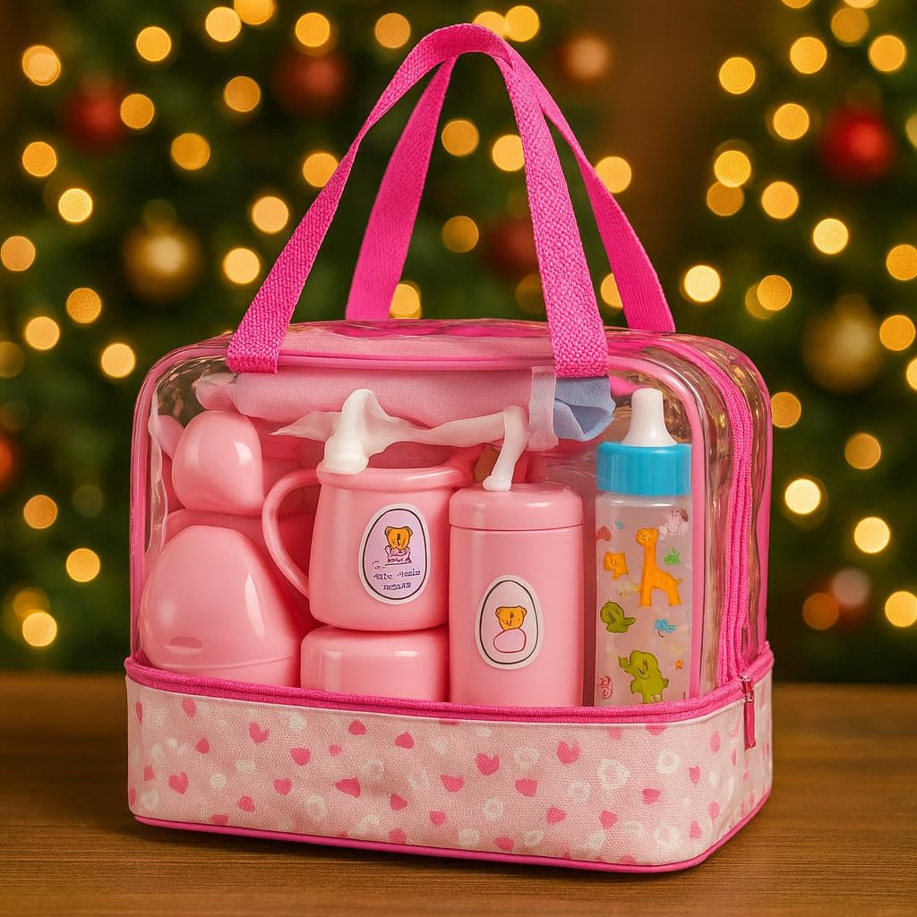 fash n kolor My Sweet Baby see-through care bag keeps play items organized