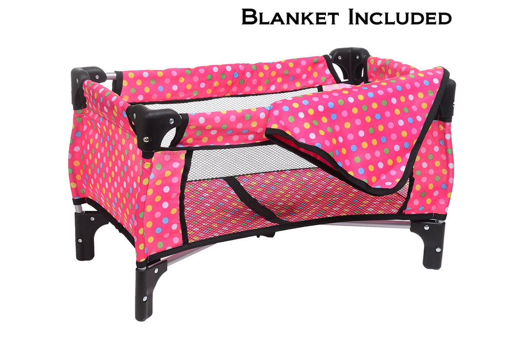 Fash N Kolor pack n play creates a mini nursery