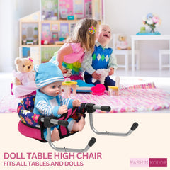 Fash N Kolor removable portable doll seat for easy storage and travel