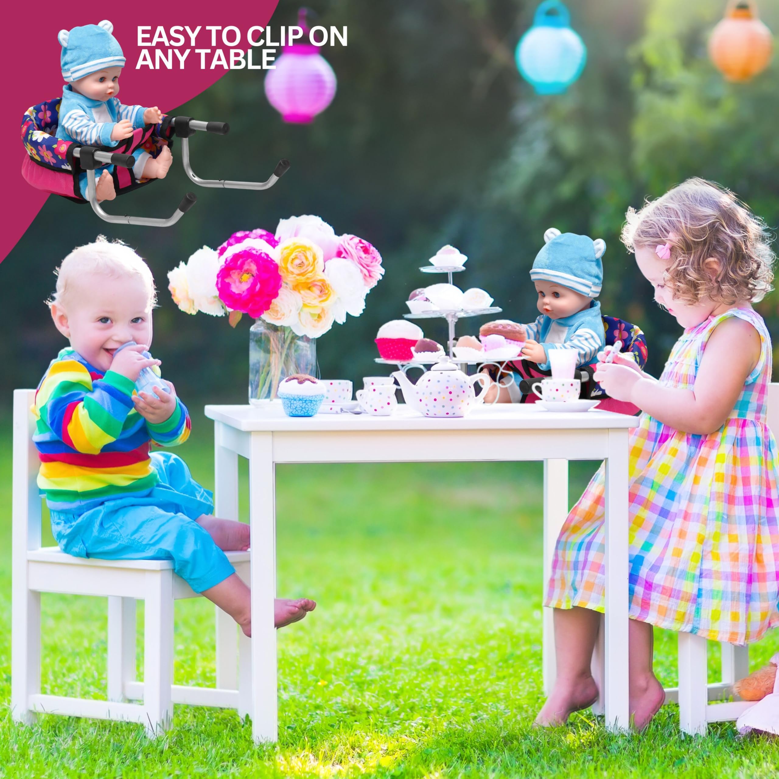 Fash N Kolor safety strap ensures secure pretend feeding sessions