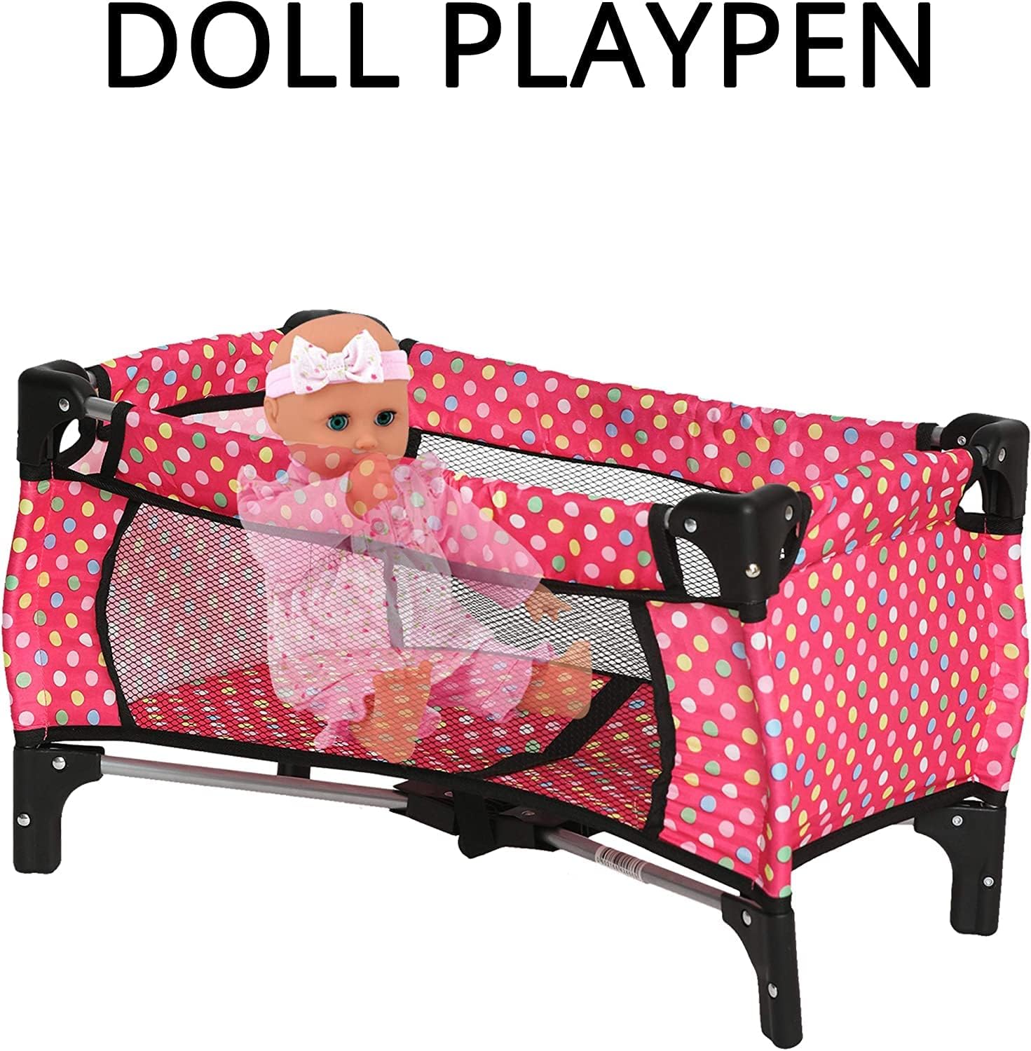 Fash N Kolor see-through netting keeps dolls visible