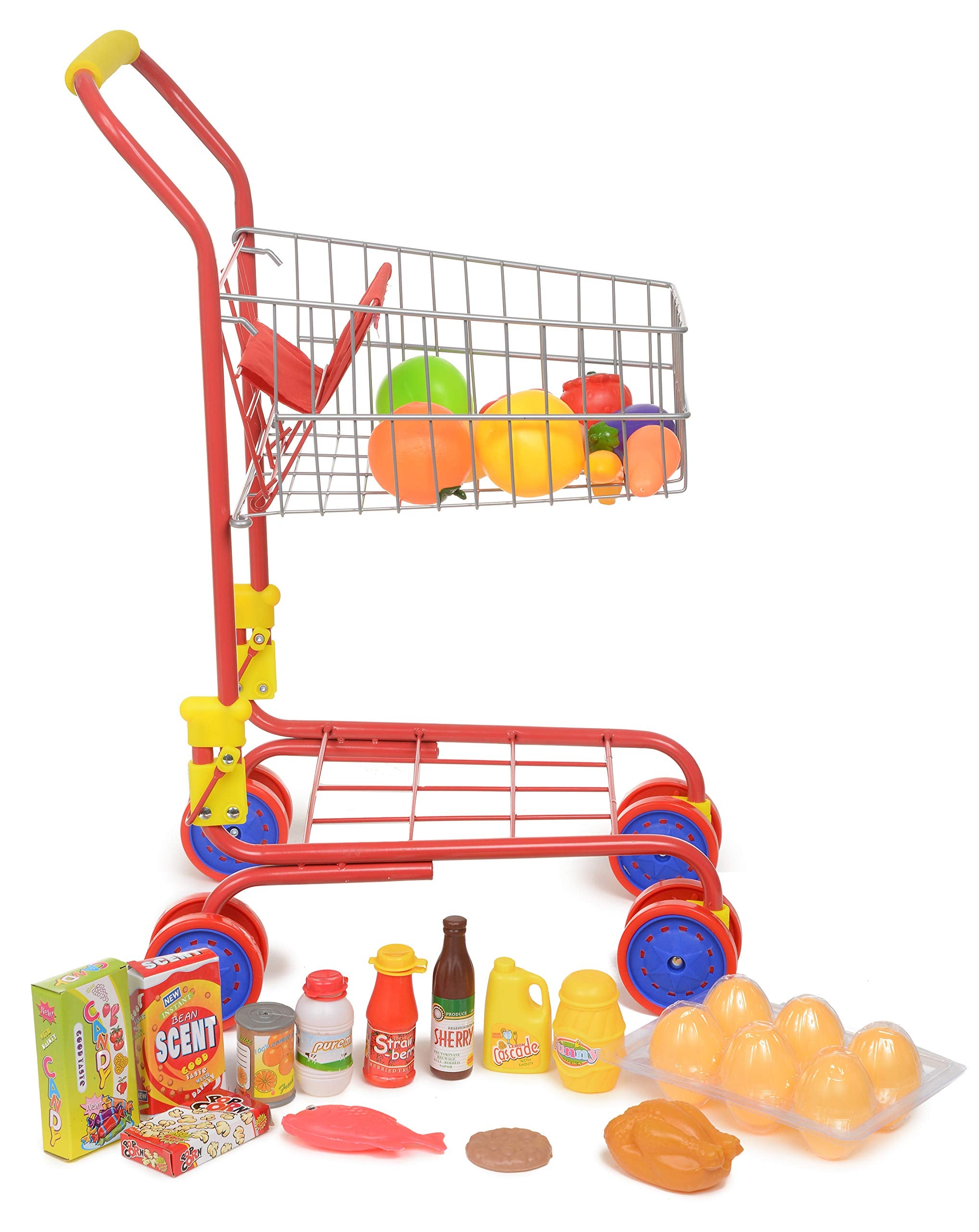 Fash N Kolor Shop N Go cart assembly view supports imaginative play