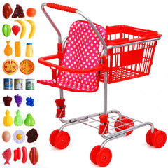 Fash N Kolor Shop 'N' Go cart with food for imaginative play and learning