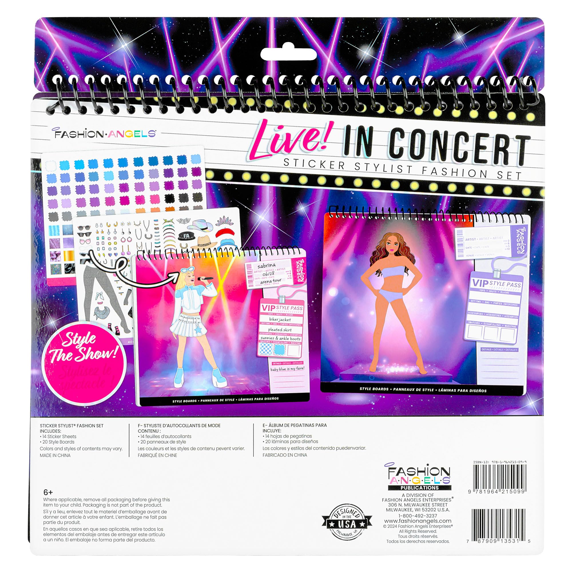 Fashion Angels 600+ stickers for vibrant outfits and countless mix-and-match possibilities.