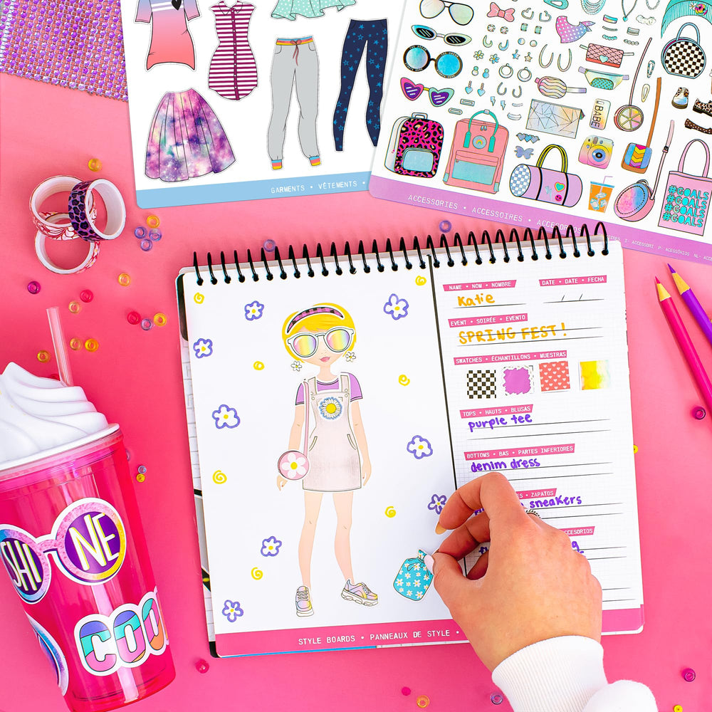 Fashion Angels assorted fashion stickers for mix-and-match outfits.
