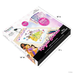 Fashion Angels Disney Princess instruction sheet helps guide budding designers.