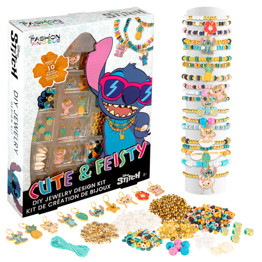Fashion Angels Disney Stitch bracelet kit packaging showcases the cute design and complete contents.