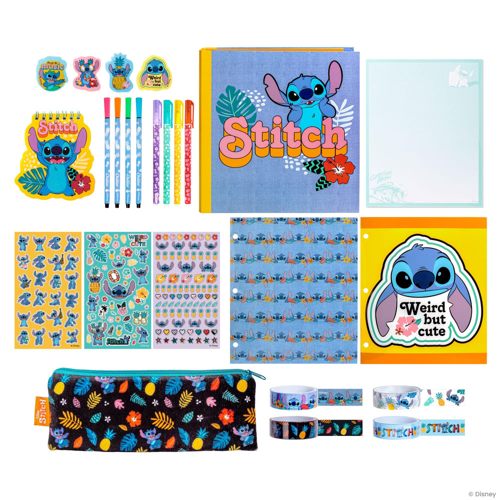 Fashion Angels Stitch plush pouch with tapes keeps supplies portable.