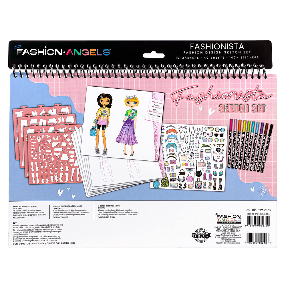 Fashion Angels compact kit fits easily into backpacks for travel.