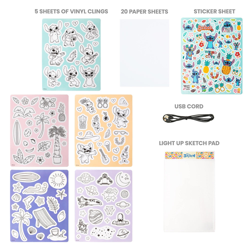 20-sheet white paper pad supports drawing practice.